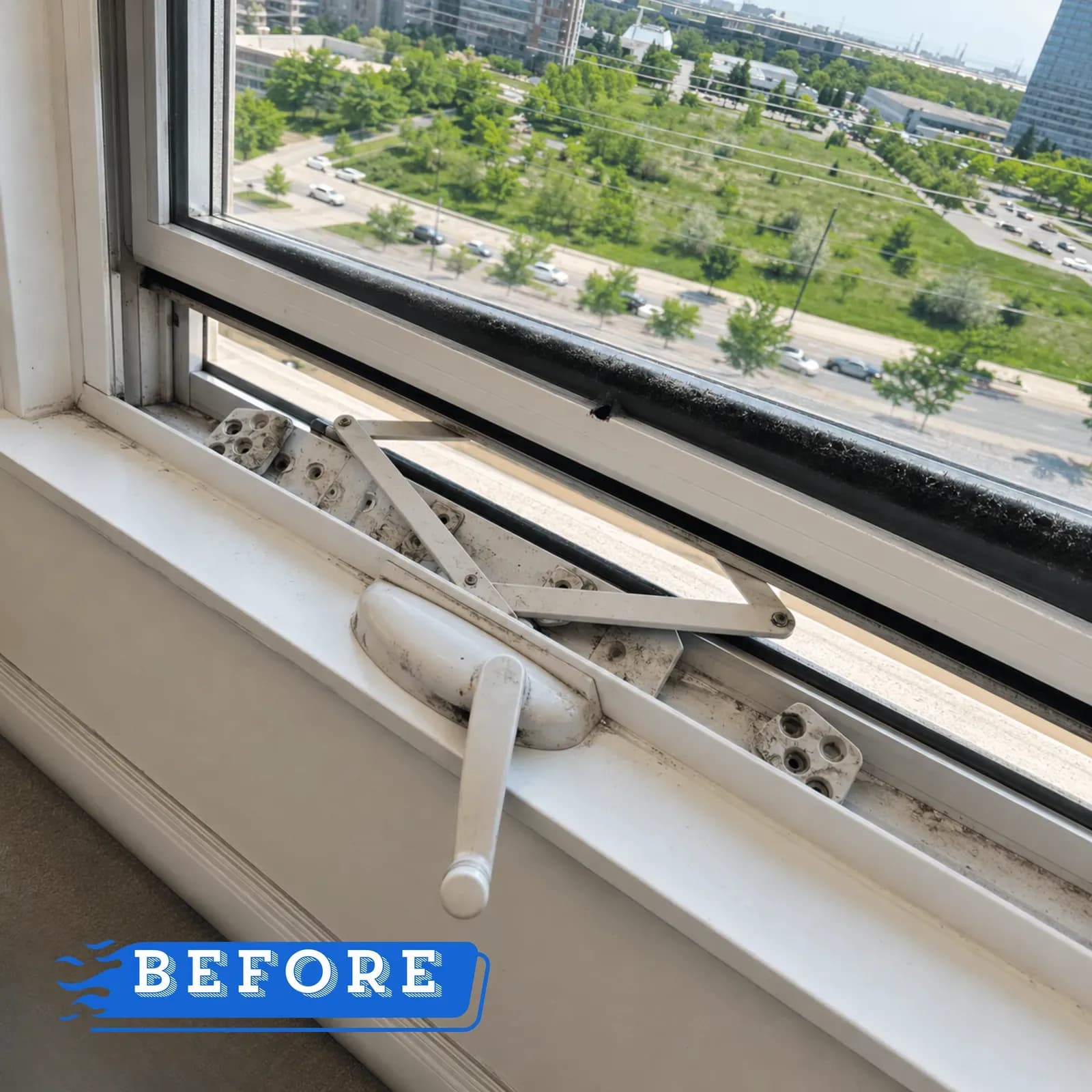 New Window Trim — before
