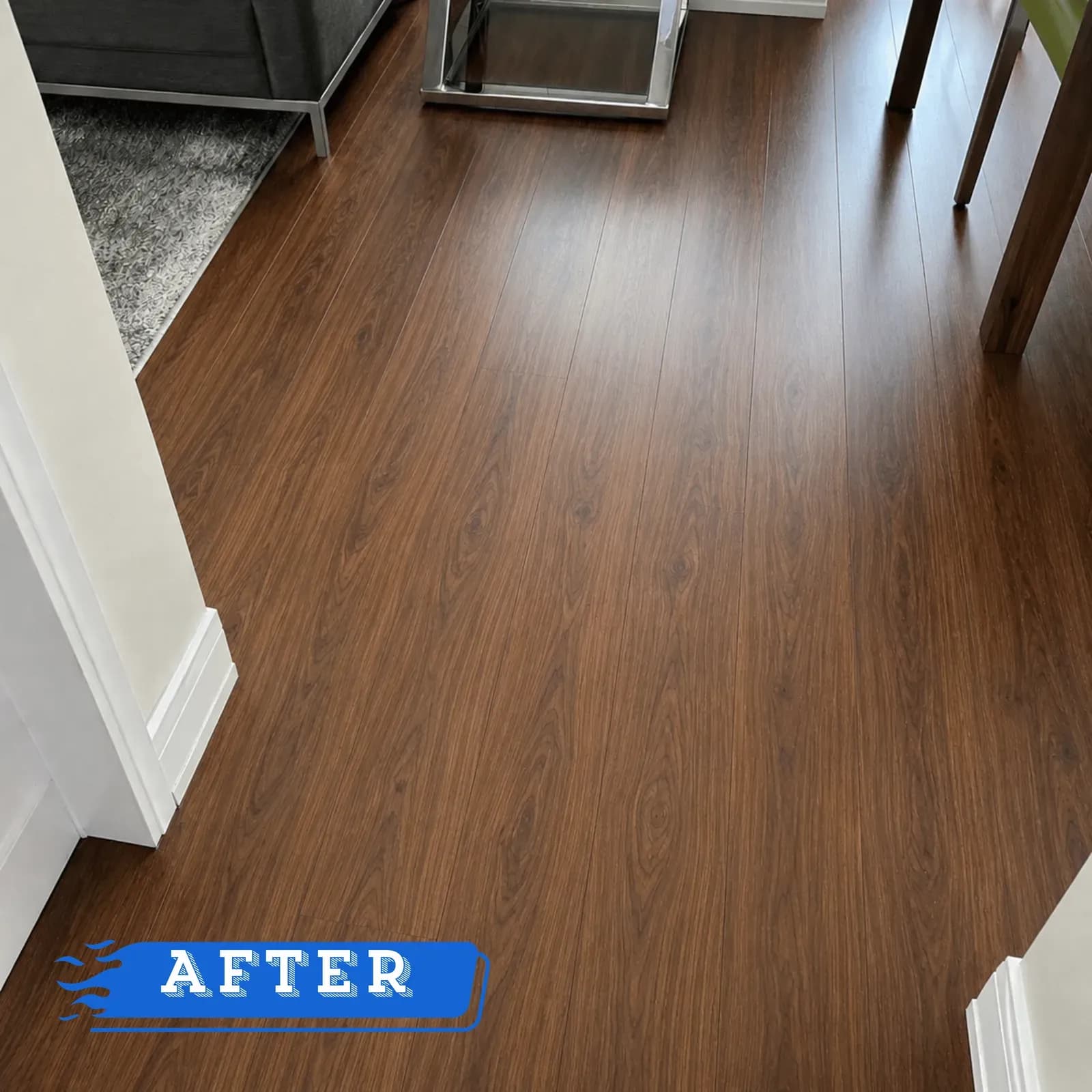 New Laminate Flooring — after
