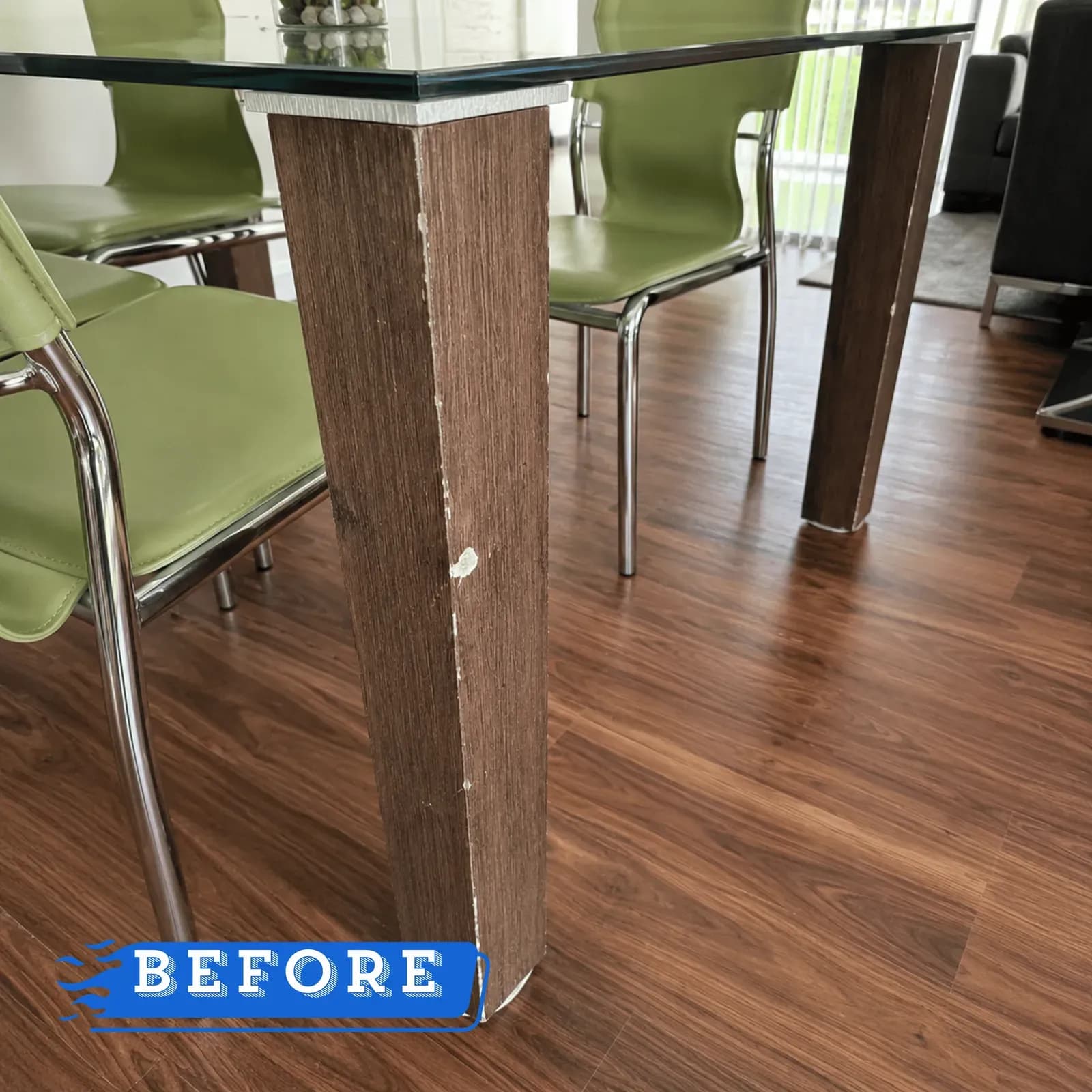 New Vinyl Flooring — before